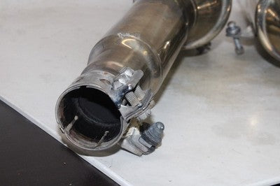 97-03 HONDA CBR1100XX OEM EXHAUST PIPE MUFFLER SLIP ON CAN SILENCER PAIR