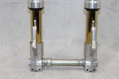 2003 DUCATI 999 OEM COMPLETE FRONT END FORKS SUSPENSION HANDLEBARS TRIPLE TREE