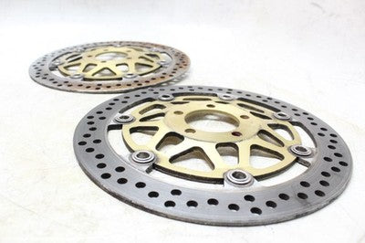 07-08 KAWASAKI ZZR600 ZX600J OEM FRONT LEFT RIGHT BRAKE ROTORS DISCS