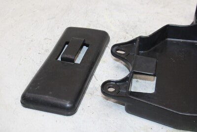 1981 HONDA CX500C OEM PLASTIC TOOL BOX TRAY HOLDER COVER SET