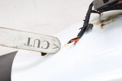 1996 KAWASAKI KZ1000P POLICE OEM REAR BACK WHEEL FENDER MUD GUARD W TAIL LIGHT