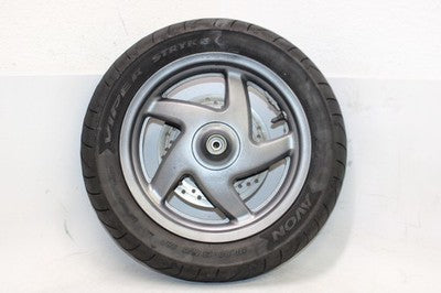 04-07 HONDA REFLEX SPORT 250 NSS250S OEM FRONT WHEEL RIM W TIRE