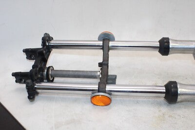 1980 SUZUKI GS250T OEM FRONT FORKS SHOCK SUSPENSION END COMPLETE TRIPLE TREE