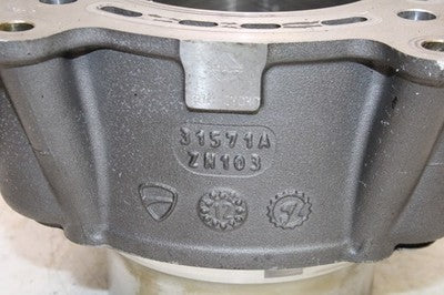 2013 DUCATI HYPERMOTARD OEM REAR ENGINE MOTOR PISTON CYLINDERS BLOCK JUG