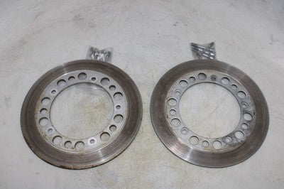 84-85 HONDA SHADOW 700 VT700C OEM FRONT LEFT RIGHT BRAKE ROTORS DISCS