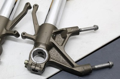 2005 KAWASAKI NINJA ZX6R FRONT FORKS SHOCK SUSPENSION SET PAIR OEM