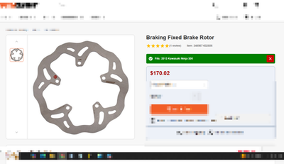 13-16 KAWASAKI NINJA 300 EX300 BRAKING FRONT BRAKE DISC ROTOR