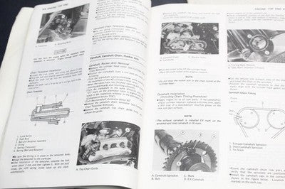 1986-1987 KAWASAKI NINJA 250 EX250E OEM SERVICE MANUAL BOOK