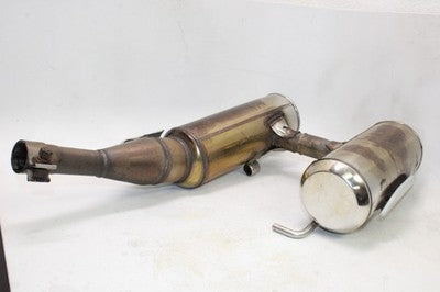 2003 BMW F650GS DAKAR OEM EXHAUST PIPE MUFFLER SLIP ON CAN SILENCER PAIR