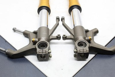 2005 KAWASAKI NINJA ZX6R FRONT FORKS SHOCK SUSPENSION SET PAIR OEM
