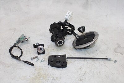 18-23 KAWASAKI NINJA 400 OEM IGNITION LOCK KEY SET W/ GAS CAP AND SEAT LOCK