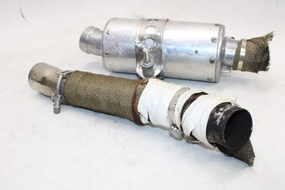 1994 YAMAHA YZF750R EXHAUST PIPE MUFFLER SLIP ON CAN SILENCER W MIDPIPE