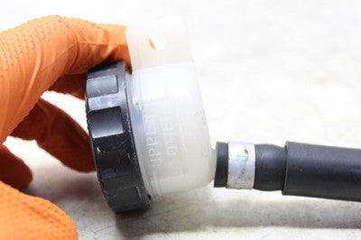 03-08 KAWASAKI ZZR600 ZX600J OEM REAR BRAKE MASTER FLUID RESERVOIR TANK BOTTLE