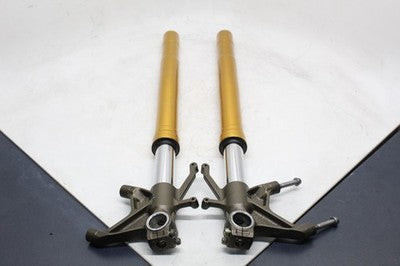 2005 KAWASAKI NINJA ZX6R FRONT FORKS SHOCK SUSPENSION SET PAIR OEM