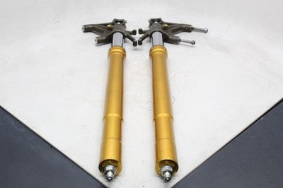 2005 KAWASAKI NINJA ZX6R FRONT FORKS SHOCK SUSPENSION SET PAIR OEM