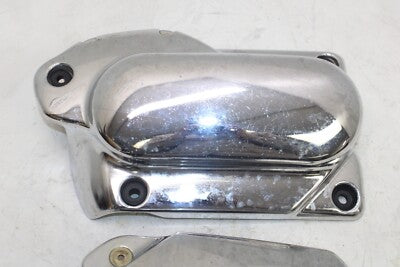 2002 YAMAHA V STAR 1100 XVS1100 OEM ENGINE SPROCKET COVER PAIR