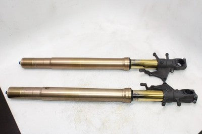 01-02 SUZUKI GSXR 1000 OEM FRONT FORKS SHOCK SUSPENSION SET PAIR