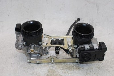 2011 APRILIA DORSODURO 750 OEM MAIN FUEL INJECTORS / THROTTLE BODIES