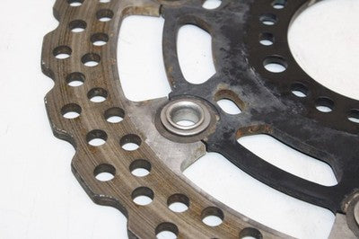 09-14 KAWASAKI VERSYS 650 KLE650CF OEM FRONT LEFT RIGHT BRAKE ROTORS DISCS