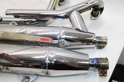 98-05 YAMAHA V STAR 650 XVS650A CLASSIC OEM FULL EXHAUST SYSTEM MUFFLERS