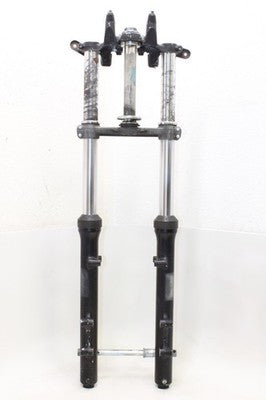 1981 KAWASAKI KZ550 OEM FRONT END COMPLETE SUSPENSION FORKS SHOCKS TRIPLE TREE