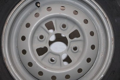 2001 HONDA RANCHER 350 TRX350FM 4X4 S OEM LEFT FRONT WHEEL RIM W TIRE