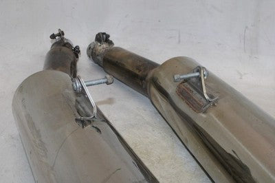 97-03 HONDA CBR1100XX OEM EXHAUST PIPE MUFFLER SLIP ON CAN SILENCER PAIR