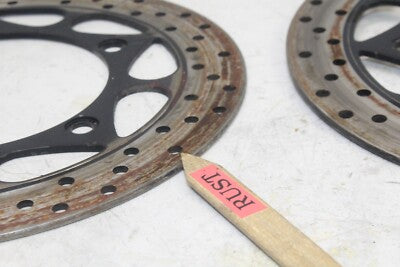 2006 SUZUKI KATANA 600 GSX600F OEM FRONT LEFT RIGHT BRAKE ROTORS DISCS