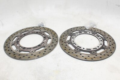 01-02 YAMAHA FZ1 OEM FRONT LEFT RIGHT BRAKE ROTORS DISCS