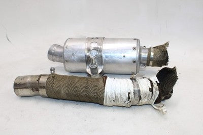 1994 YAMAHA YZF750R EXHAUST PIPE MUFFLER SLIP ON CAN SILENCER W MIDPIPE