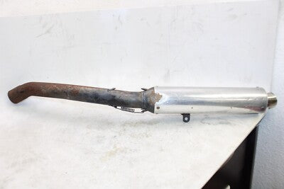 91-92 KAWASAKI NINJA ZX7 ZX750J OEM EXHAUST PIPE MUFFLER SLIP ON CAN SILENCER