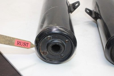 92-05 KAWASAKI NINJA 250R EX250F OEM EXHAUST PIPE MUFFLER SLIP ON CAN PAIR
