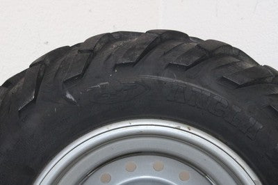 2001 HONDA RANCHER 350 TRX350FM 4X4 S OEM LEFT FRONT WHEEL RIM W TIRE