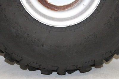 1997 HONDA FOURTRAX 300 TRX300FW 4X4 OEM LEFT REAR WHEEL RIM W TIRE