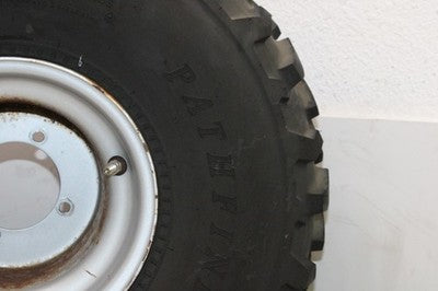 1997 HONDA FOURTRAX 300 TRX300FW 4X4 OEM LEFT REAR WHEEL RIM W TIRE