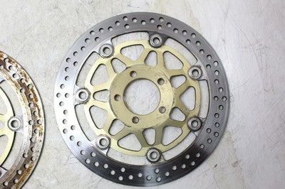 07-08 KAWASAKI ZZR600 ZX600J OEM FRONT LEFT RIGHT BRAKE ROTORS DISCS