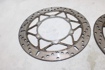 02 YAMAHA V STAR 1100 XVS1100 OEM FRONT LEFT RIGHT BRAKE ROTORS DISCS