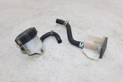 97-98 SUZUKI GSXR600 OEM FRONT REAR BRAKE MASTER FLUID RESERVOIR TANK BOTTLE