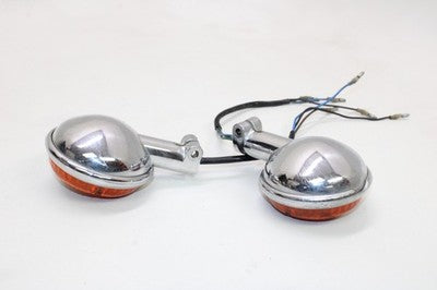 88-97 YAMAHA VIRAGO 750 XV750 OEM FRONT LEFT RIGHT TURN SIGNALS LIGHT INDICATORS