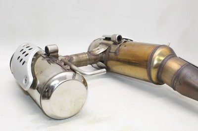 2003 BMW F650GS DAKAR OEM EXHAUST PIPE MUFFLER SLIP ON CAN SILENCER PAIR