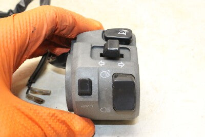 2007 KAWASAKI NINJA ZX6R ZX600P OEM LEFT CLIP ON HANDLE HORN SIGNALS SWITCH