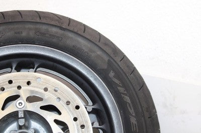 04-07 HONDA REFLEX SPORT 250 NSS250S OEM FRONT WHEEL RIM W TIRE