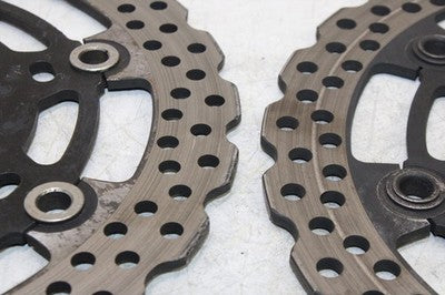 13-16 KAWASAKI NINJA 650 EX650F OEM FRONT LEFT RIGHT BRAKE ROTORS DISCS