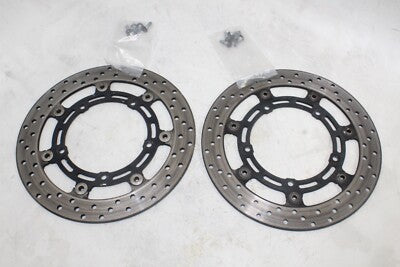 04-09 YAMAHA FZ6 OEM FRONT LEFT RIGHT BRAKE ROTORS DISCS