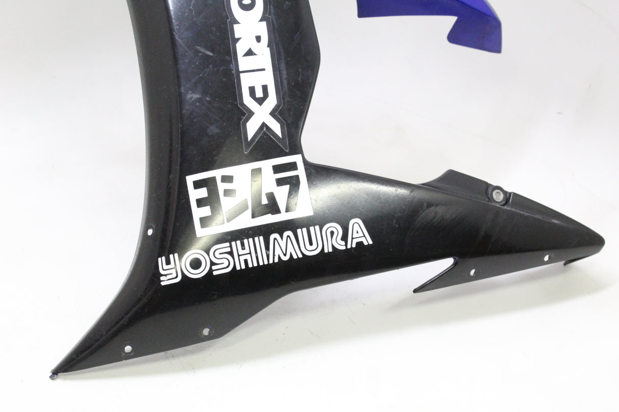 2007 Yamaha YZF R6S OEM LEFT MID UPPER SIDE FAIRING COWL PLASTIC