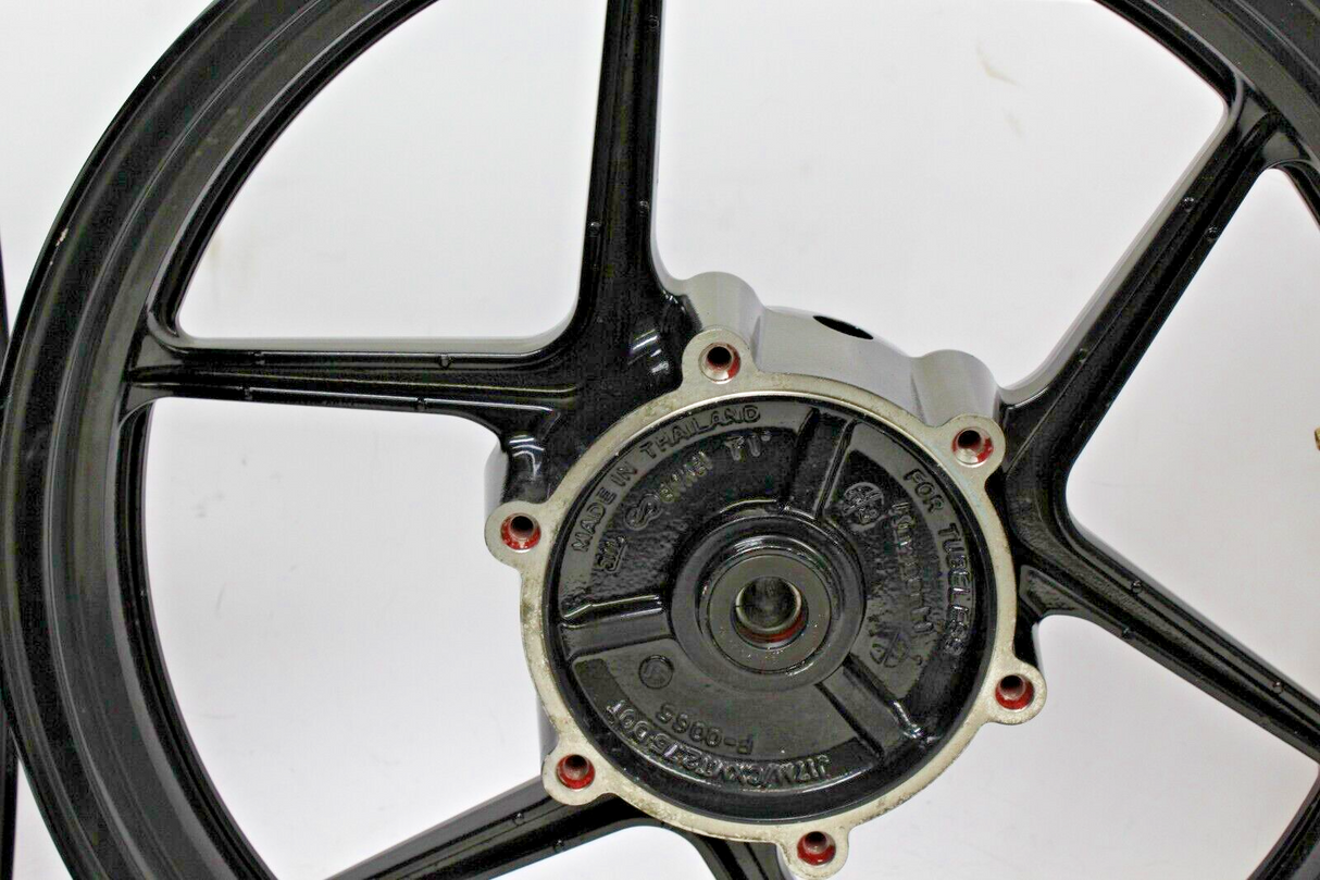 08-12 Ninja 250 Ex250 250r Front-Rear Wheel Rims Straight Set