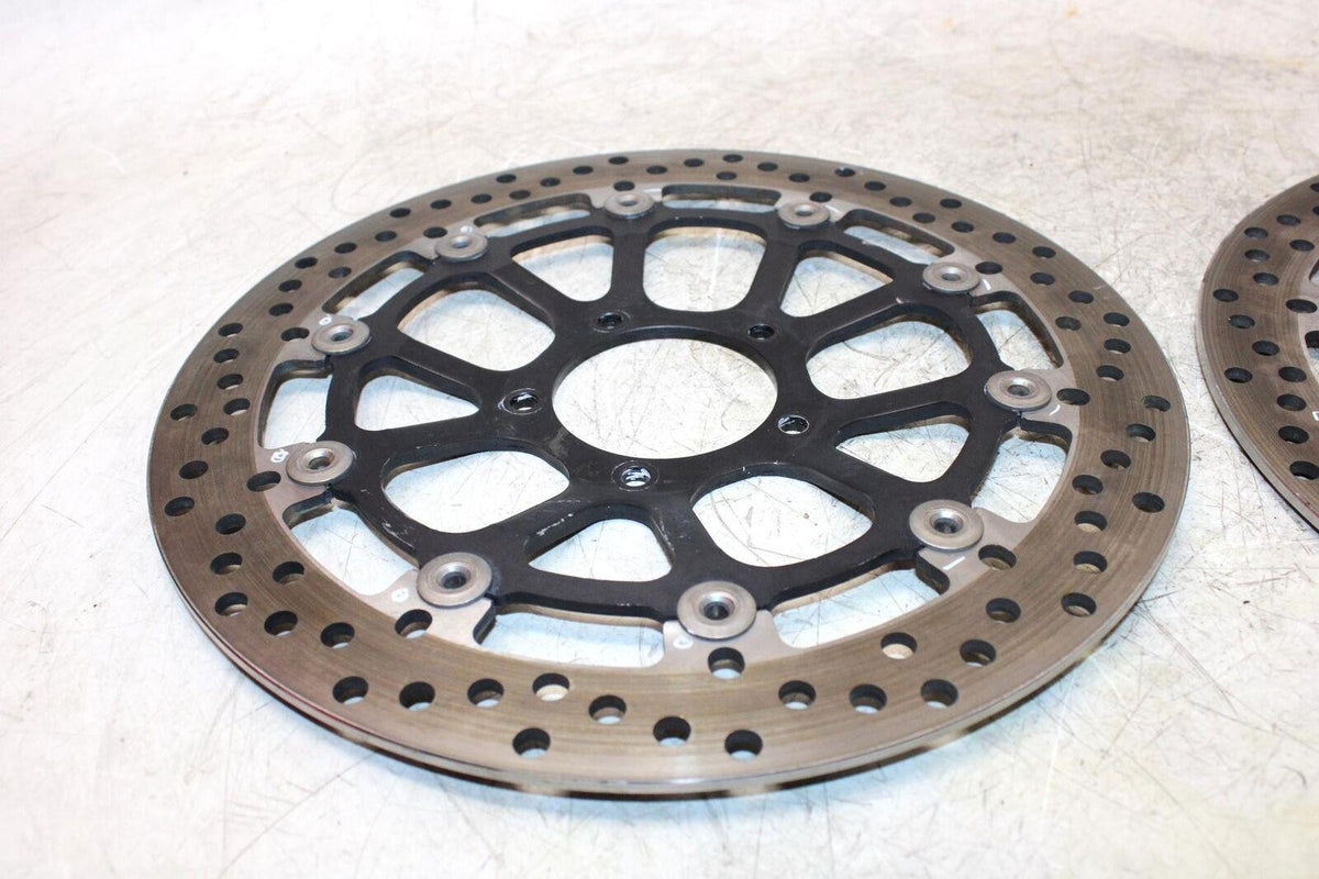 14-15 DUCATI 899 PANIGALE FRONT LEFT RIGHT BRAKE ROTORS DISCS