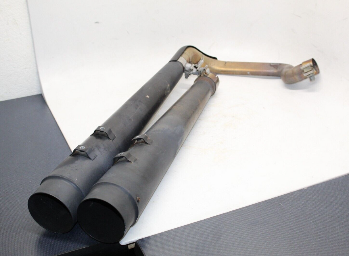 MUTAZU Black Slip-On Mufflers Exhaust Harley Touring