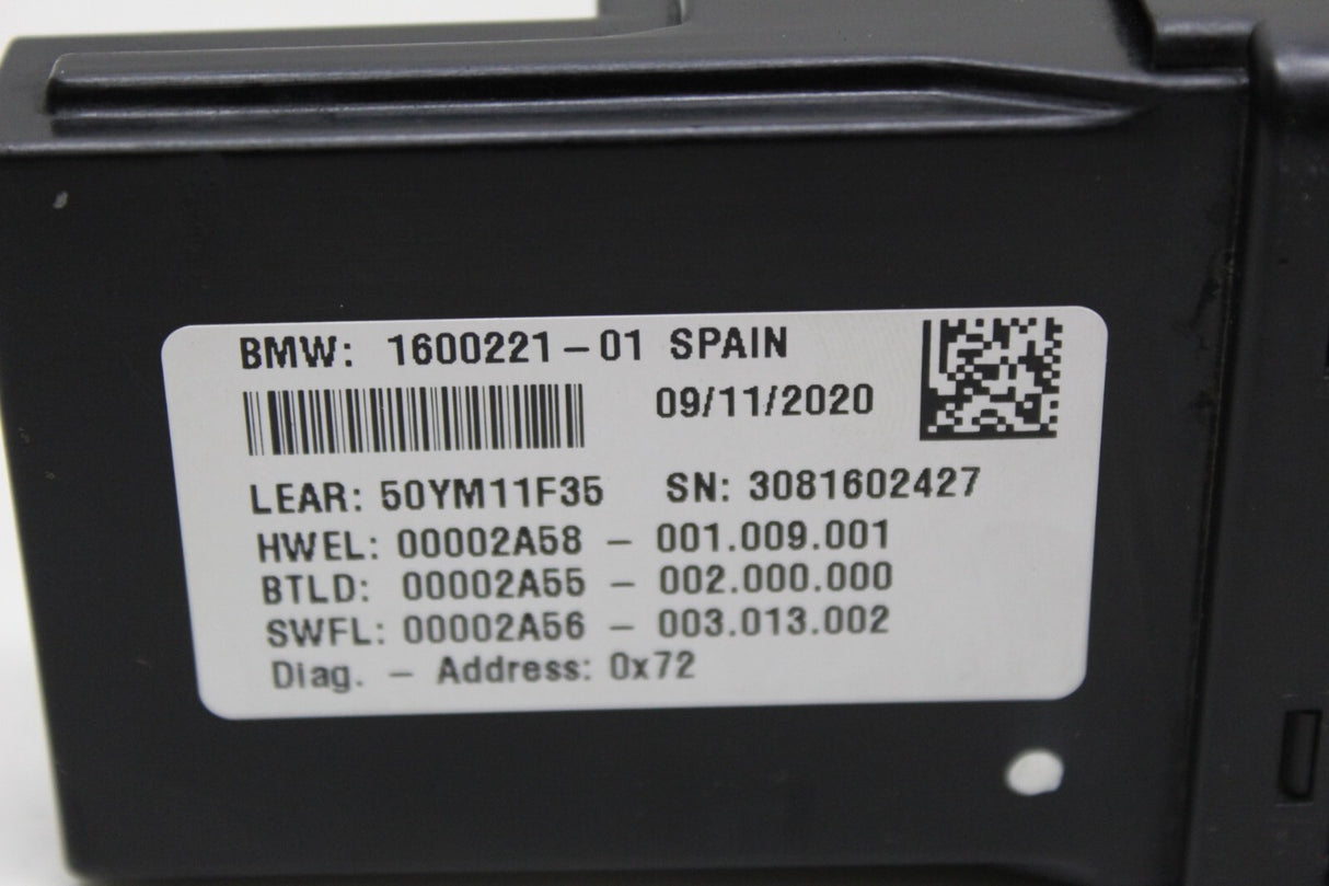 2021 BMW S1000XR Light Control Unit General Module Light 1600221-01