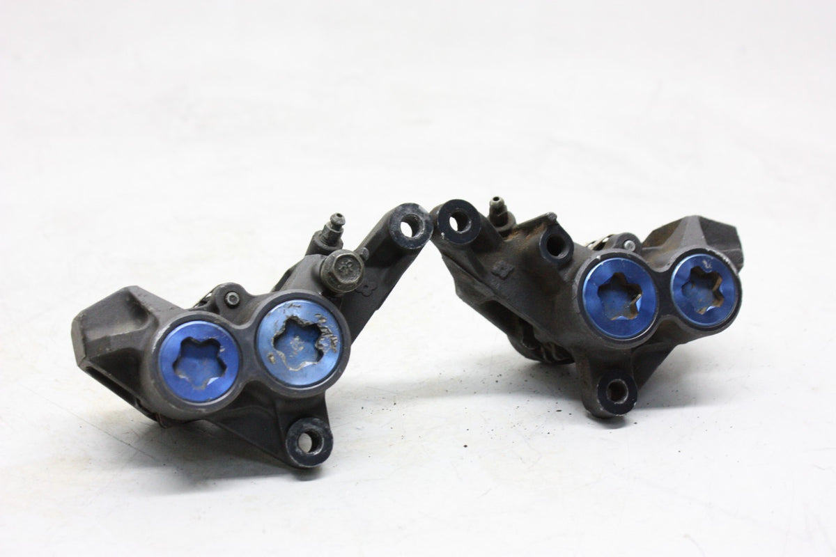 03 04 05 Yamaha YZF R6 \ 06-09 R6S Front Brake Calipers Blue OEM